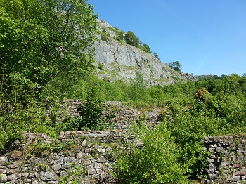 The disused Craven Lime Works, near the foot of Langcliffe Scar