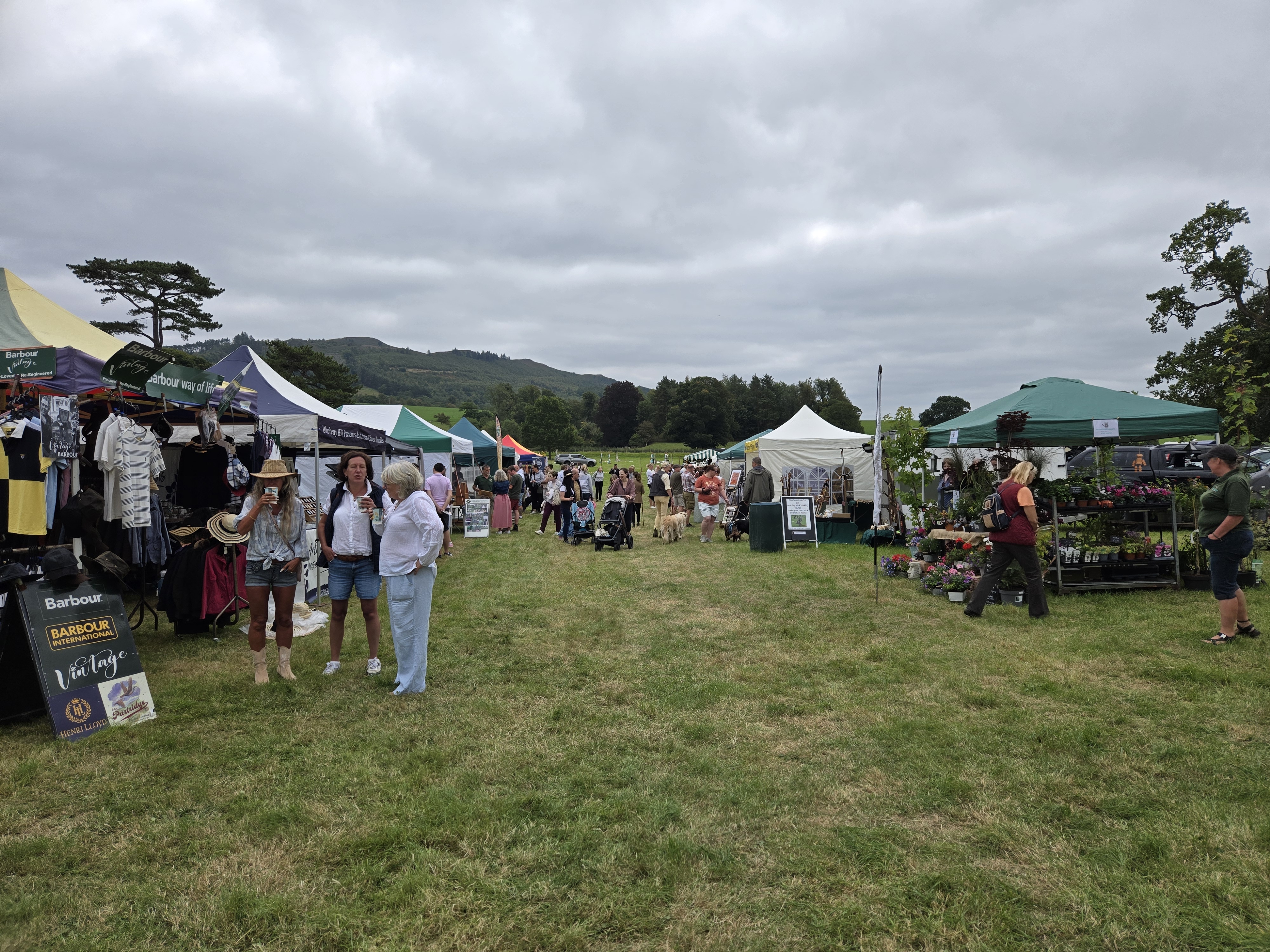 Row of stalls at Gargrave Show