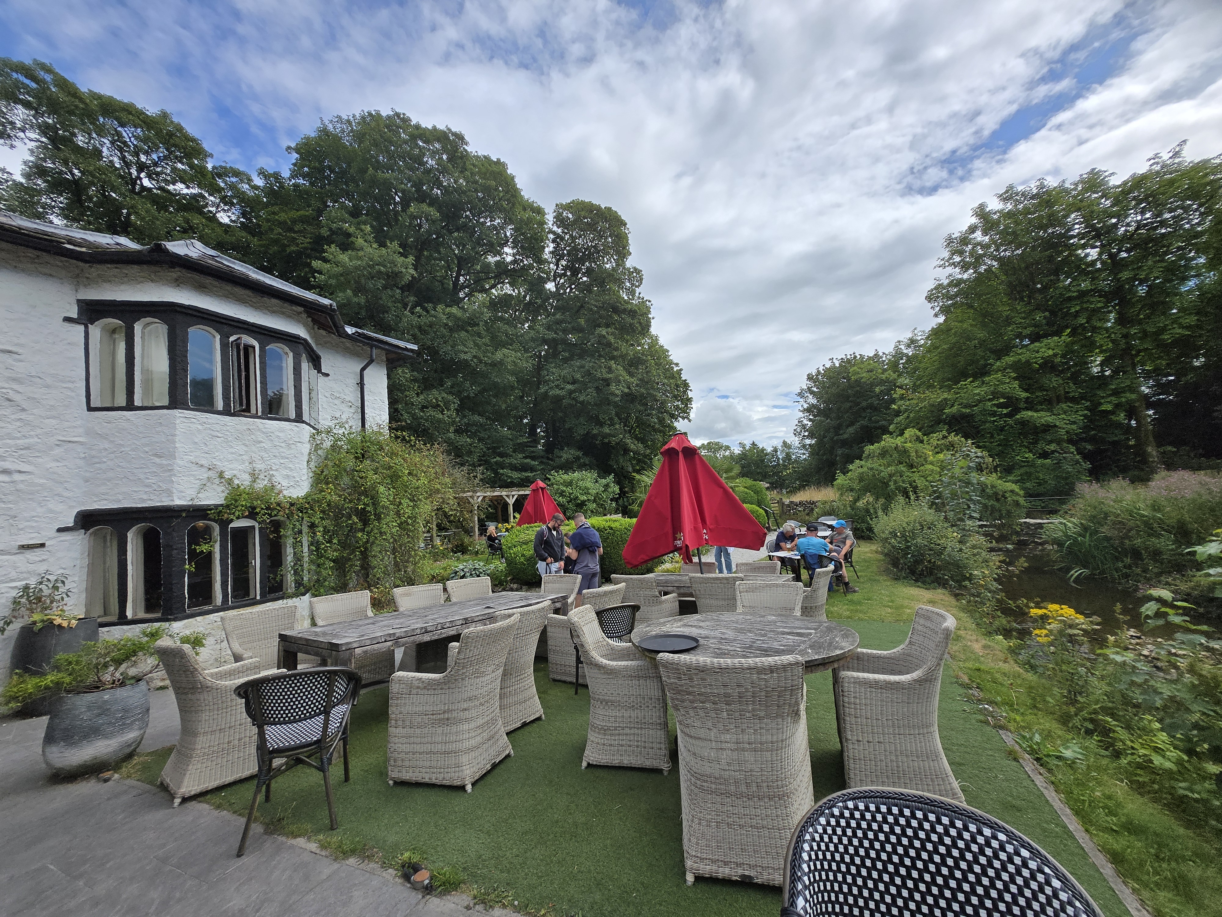 Tea gardens in Malham village