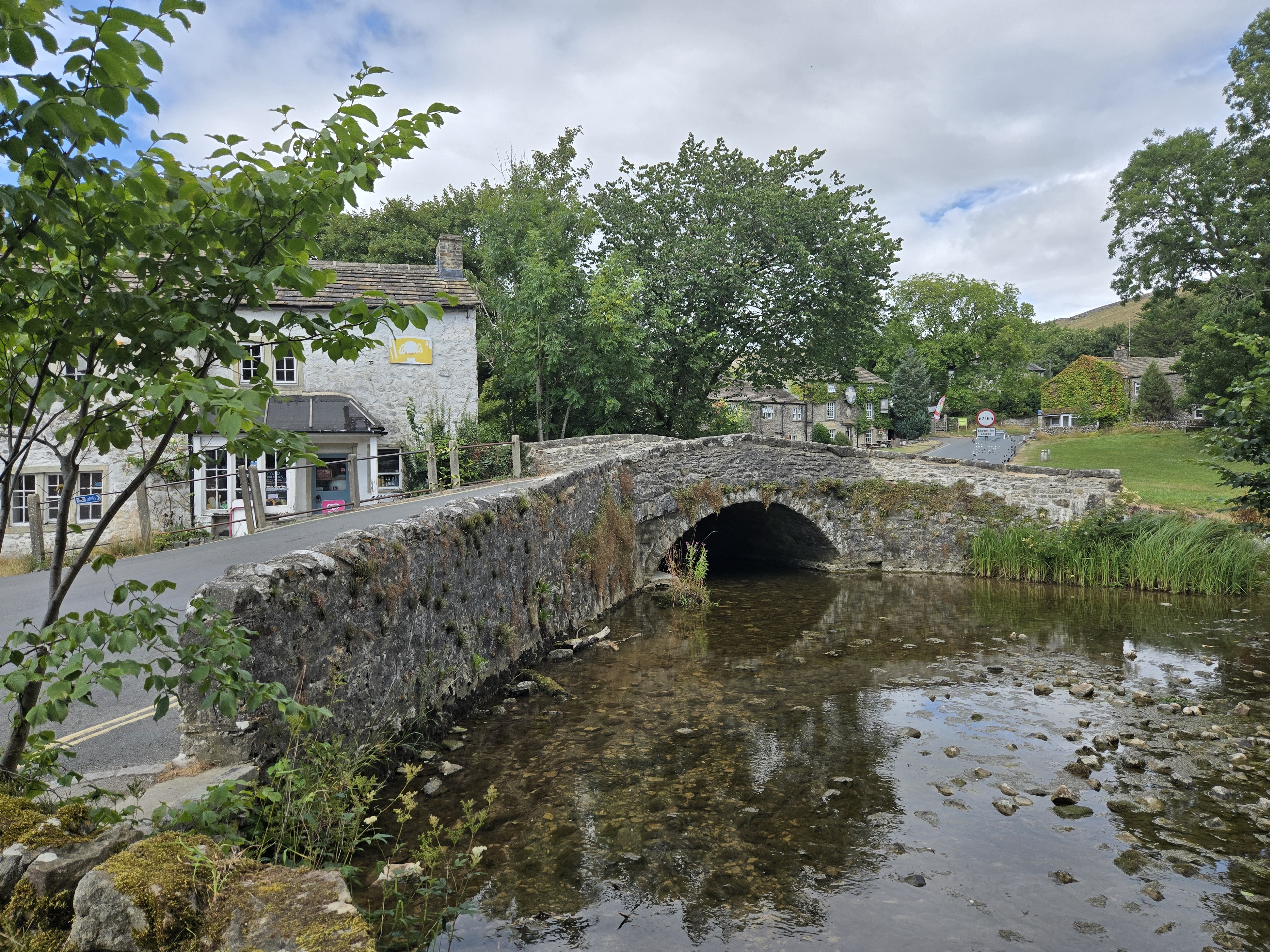 Bridge over stream in Malham village