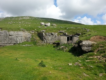Derelict buildings near entrance to Skirwith Cave