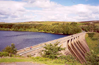 Thruscross Reservoir, West End, in the Washburn Valley, Yorkshire Dales
